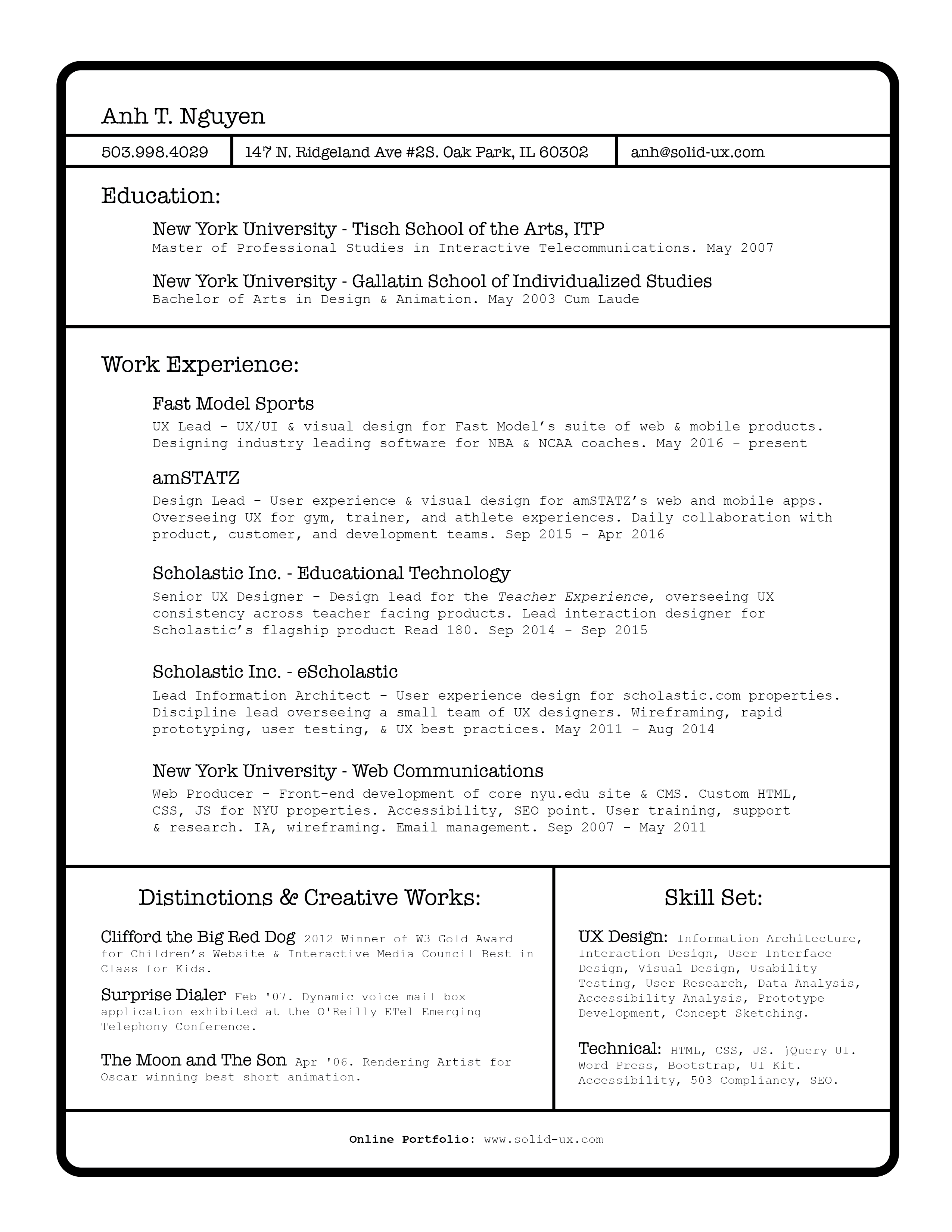 Anh Nguyen Resume