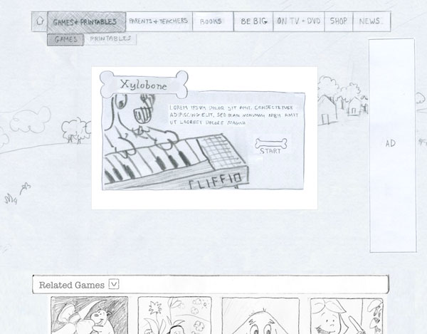 Clifford Game Detail Sketch