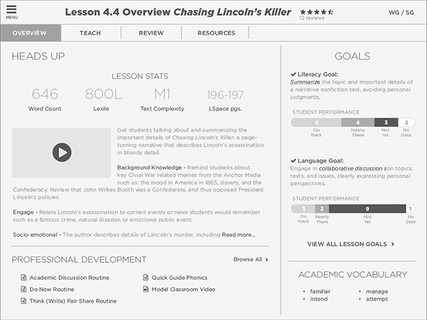 Lesson Overview UI
