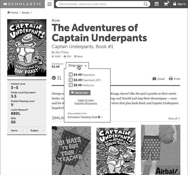 eCommerce purchasing module wireframe